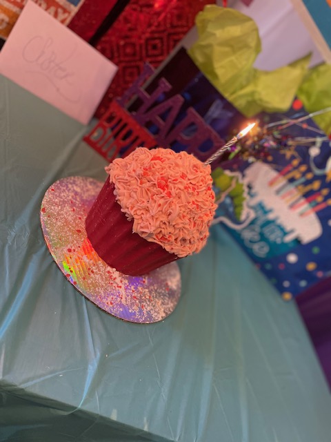 Jumbo Birthday Cupcake